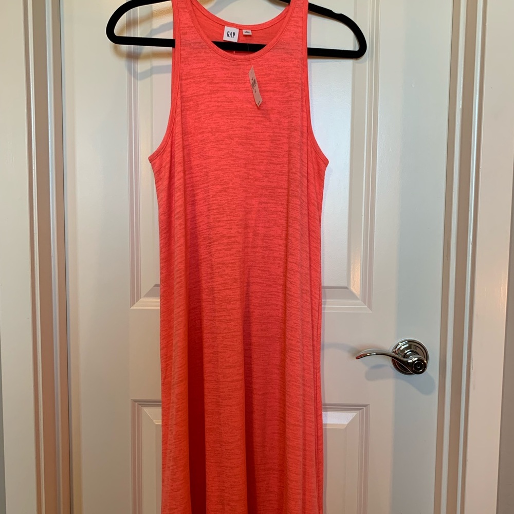 Gap Neon Pink Soft-Spun Sleeveless Swing Dress - Picture 2 of 10